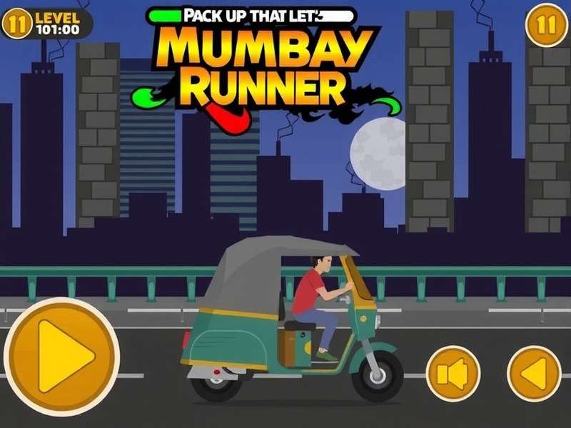 Rickshaw Glory Runner Racing Through Mumbai Streets Rickshaw Glory Runner Mumbai Level